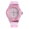 Casio Women's Watch Analog Pink Dial With Translucent Resin Band, LRW-200HS-4EVDF